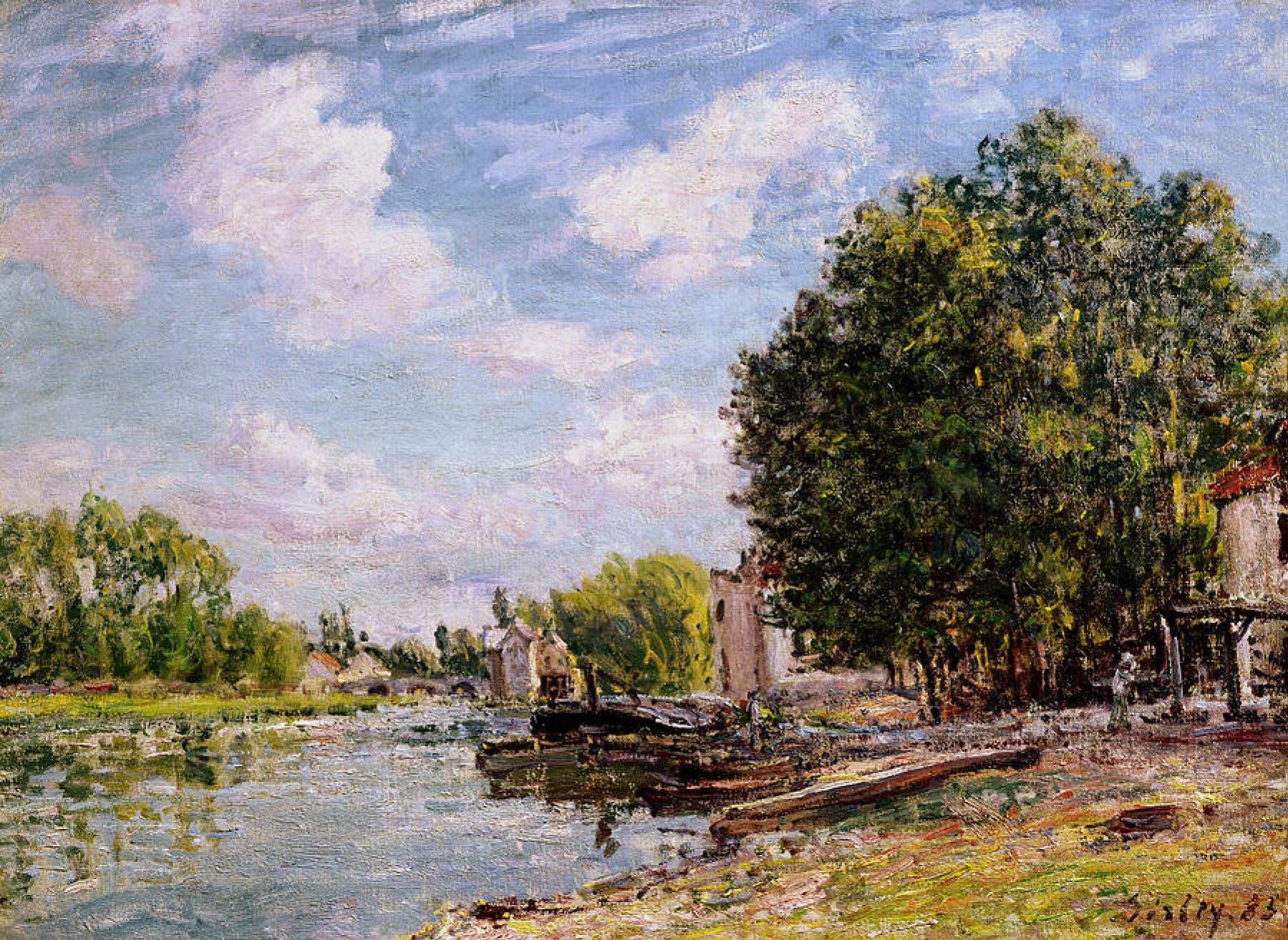 Moret-sur-Loing, 1885, 73×53 cm by Alfred Sisley: History