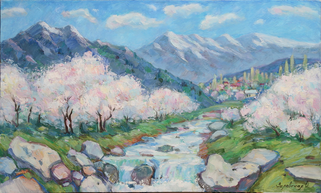 Oksana Viktorovna Zalevskaya. Spring in the mountains