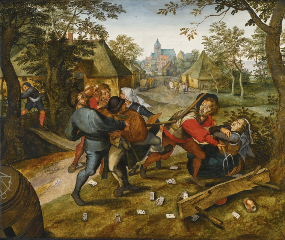 Peter Brueghel the Younger. Peasant fight