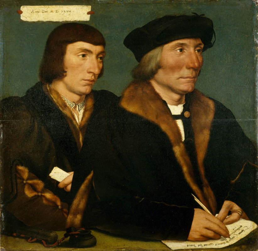 Hans Holbein. Portrait of Thomas Godsalve and his son sir John