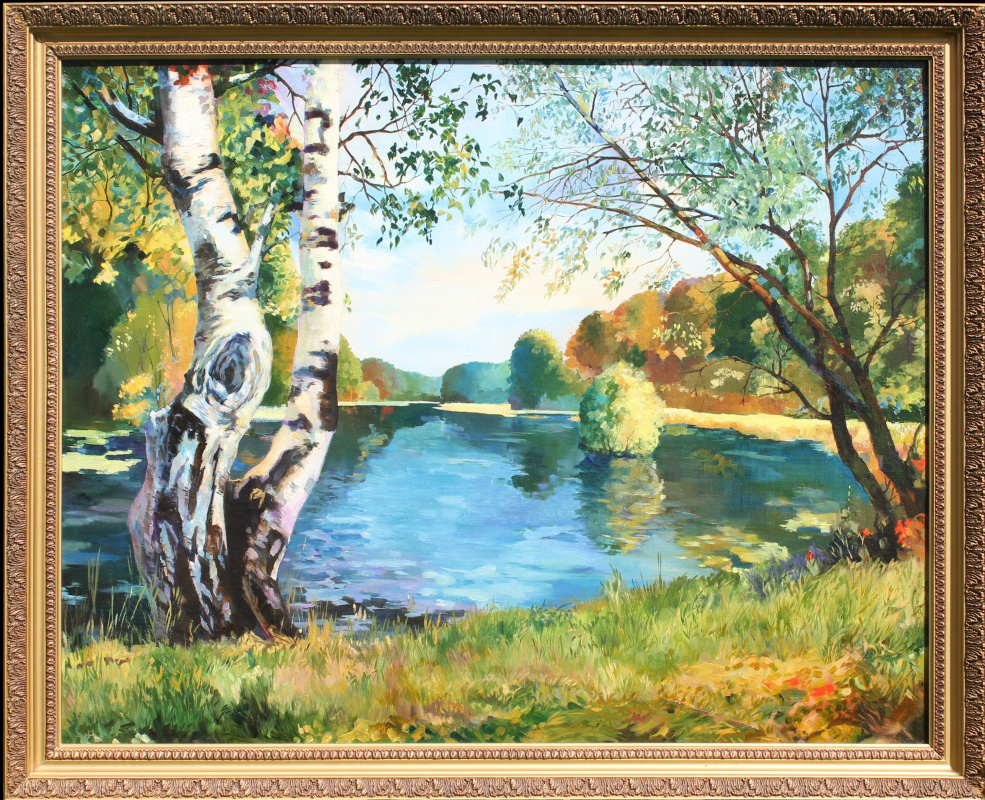 Андрей Богданов. Пейзаж с озером