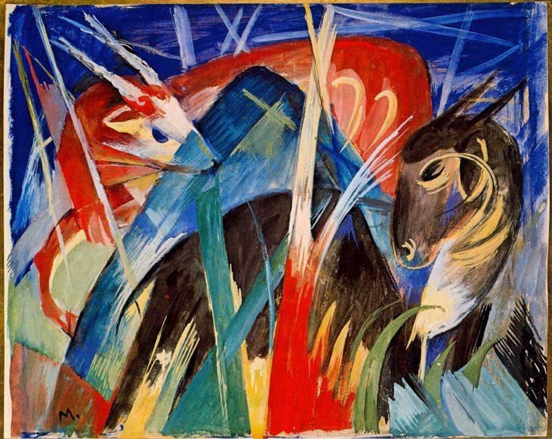 Franz Marc. Mythical animals