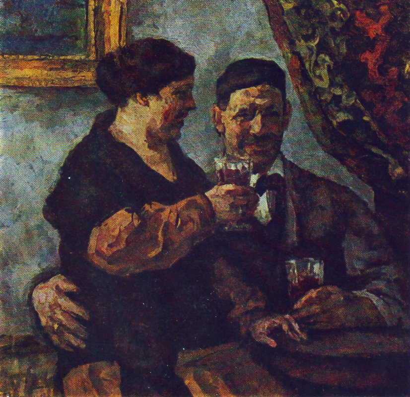 Petr Petrovich Konchalovsky. Self-portrait with wife