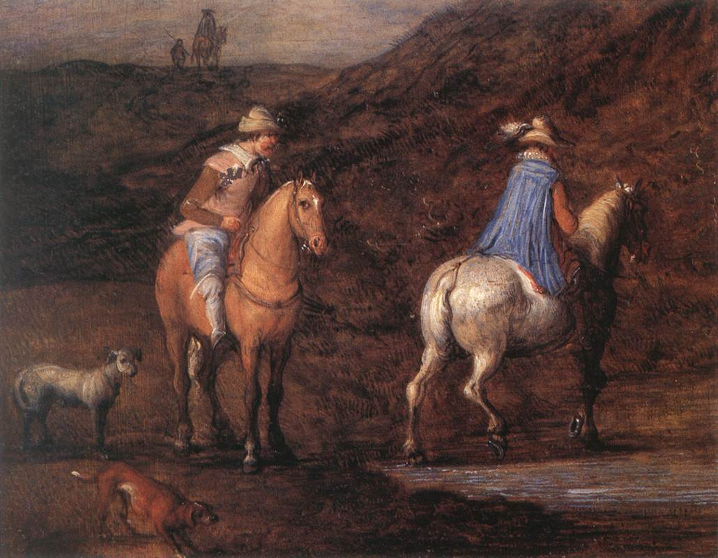 Jan Bruegel The Elder. Riders on horseback