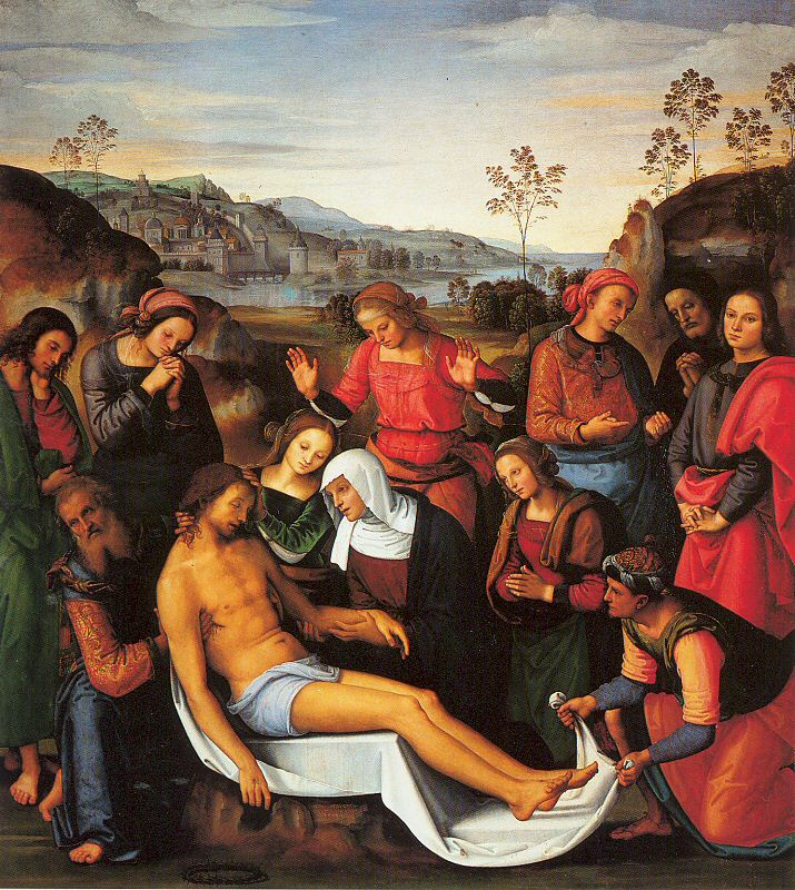 Pietro Perugino. The descent from the cross