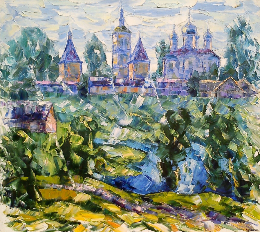 Alexey Ivanovich Gladkikh. Temple au bord du lac