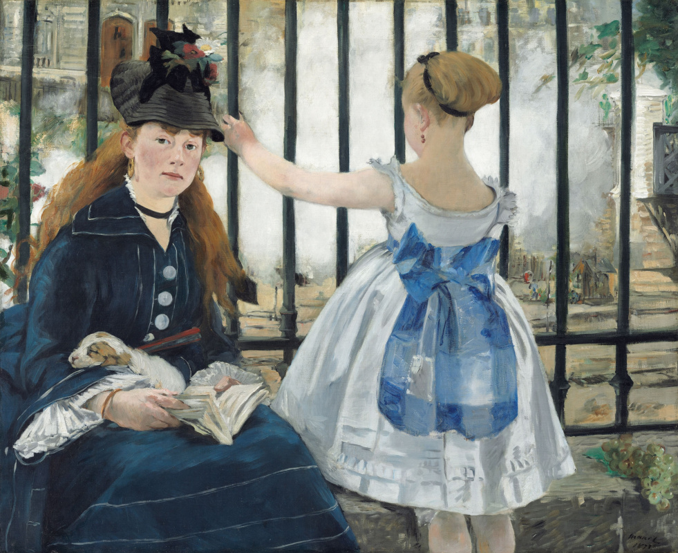 Edouard Manet. 铁路