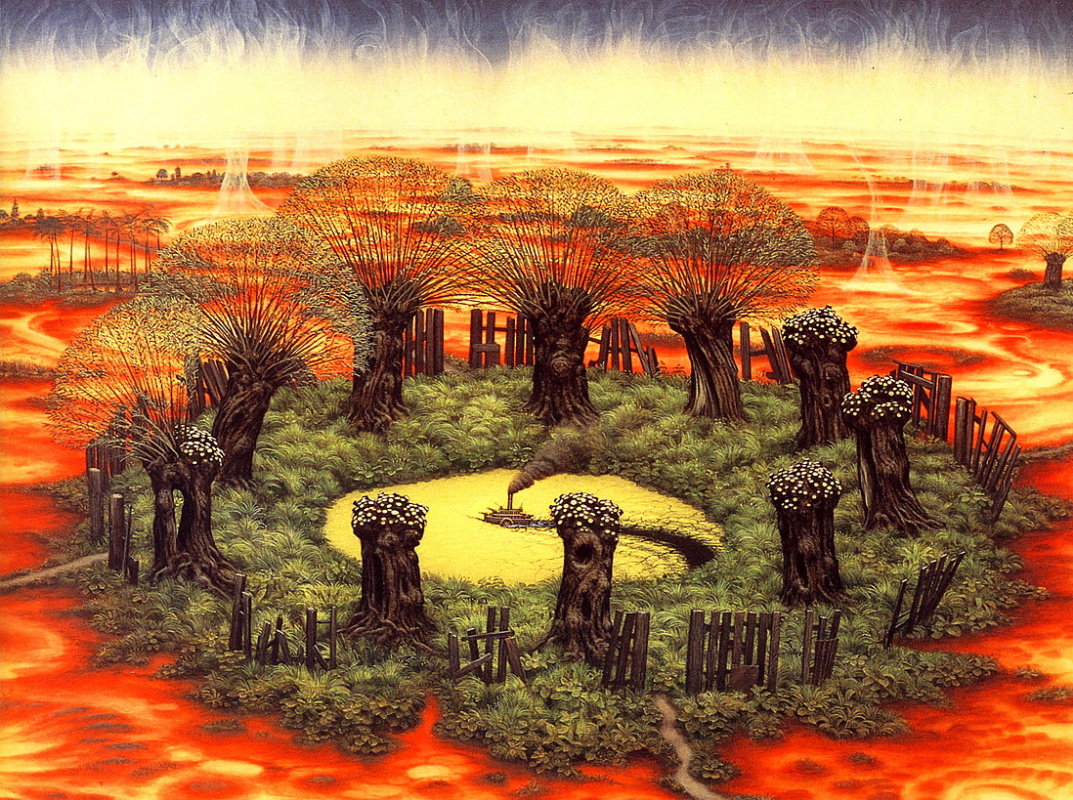 Jacek Yerka. Sunspots