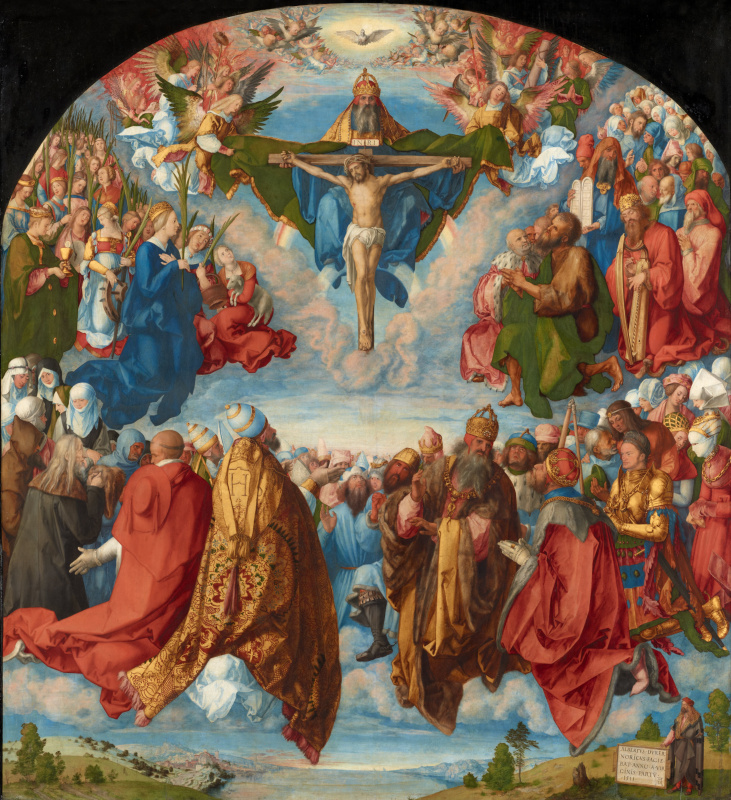 Albrecht Dürer. The Adoration of the Holy Trinity (Landauer Altar)