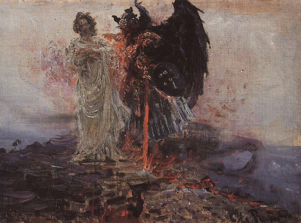 Ilya Efimovich Repin. Follow me, Satan