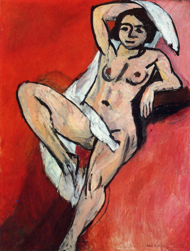Произведения Анри Матисса, запечатлённые на его картине «Красная мастерская». Обратите внимание на т