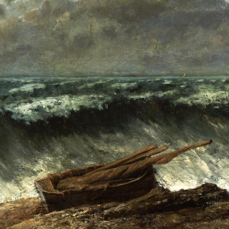 Gustave Courbet. Wave (fragment)