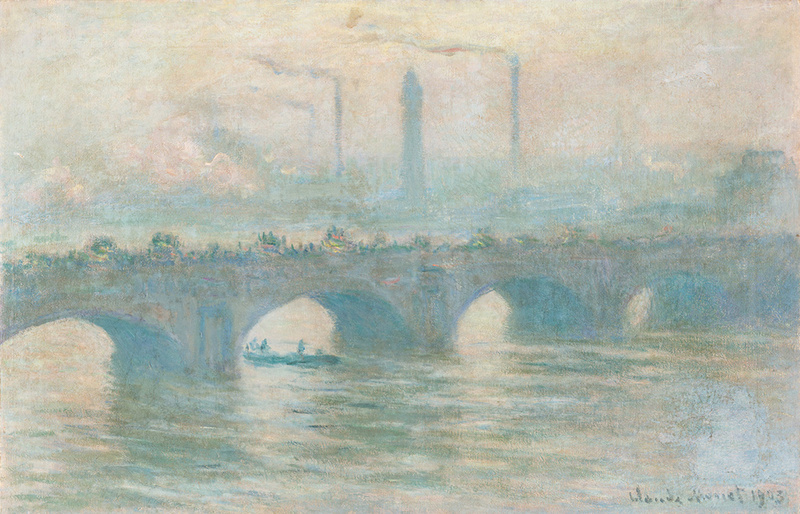 Claude Monet. Waterloo Bridge, temps gris (Waterloo Bridge, gray weather)