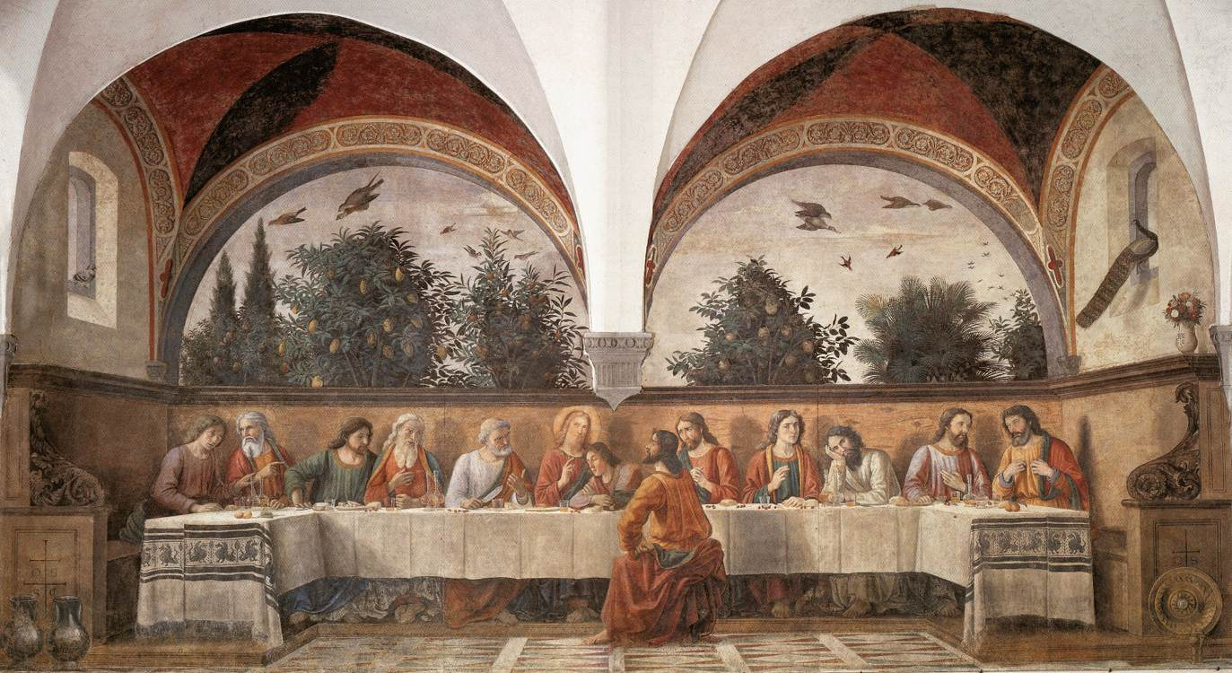 Domenico Girlandajo. The last supper