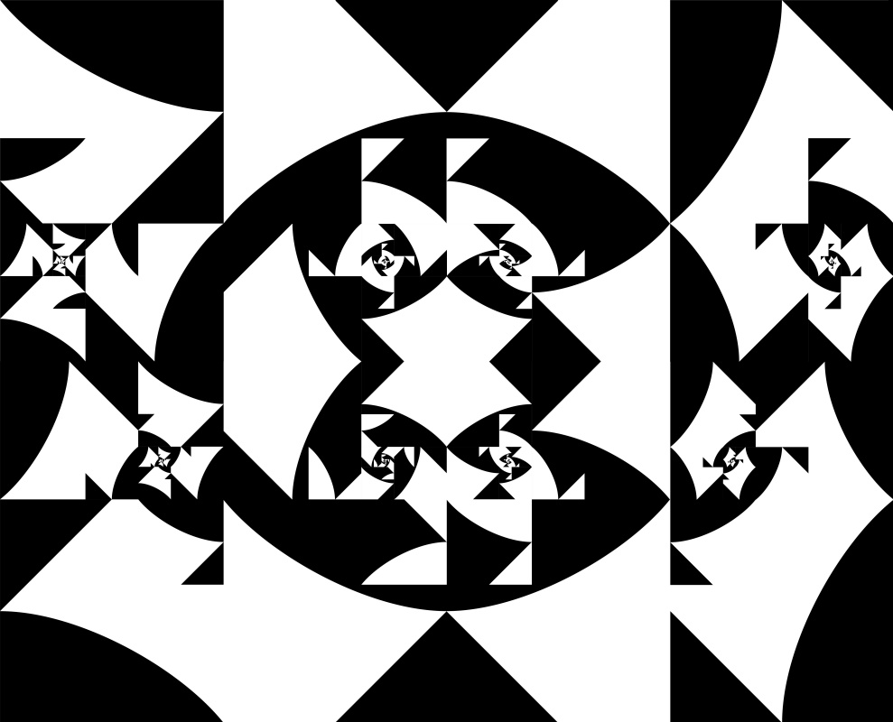 "Geometric surrealism" - the fractality of Fibonacci numbers