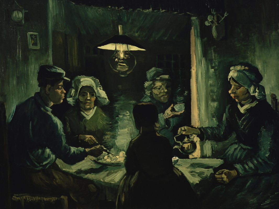 Vincent van Gogh. The potato eaters (oil sketch)