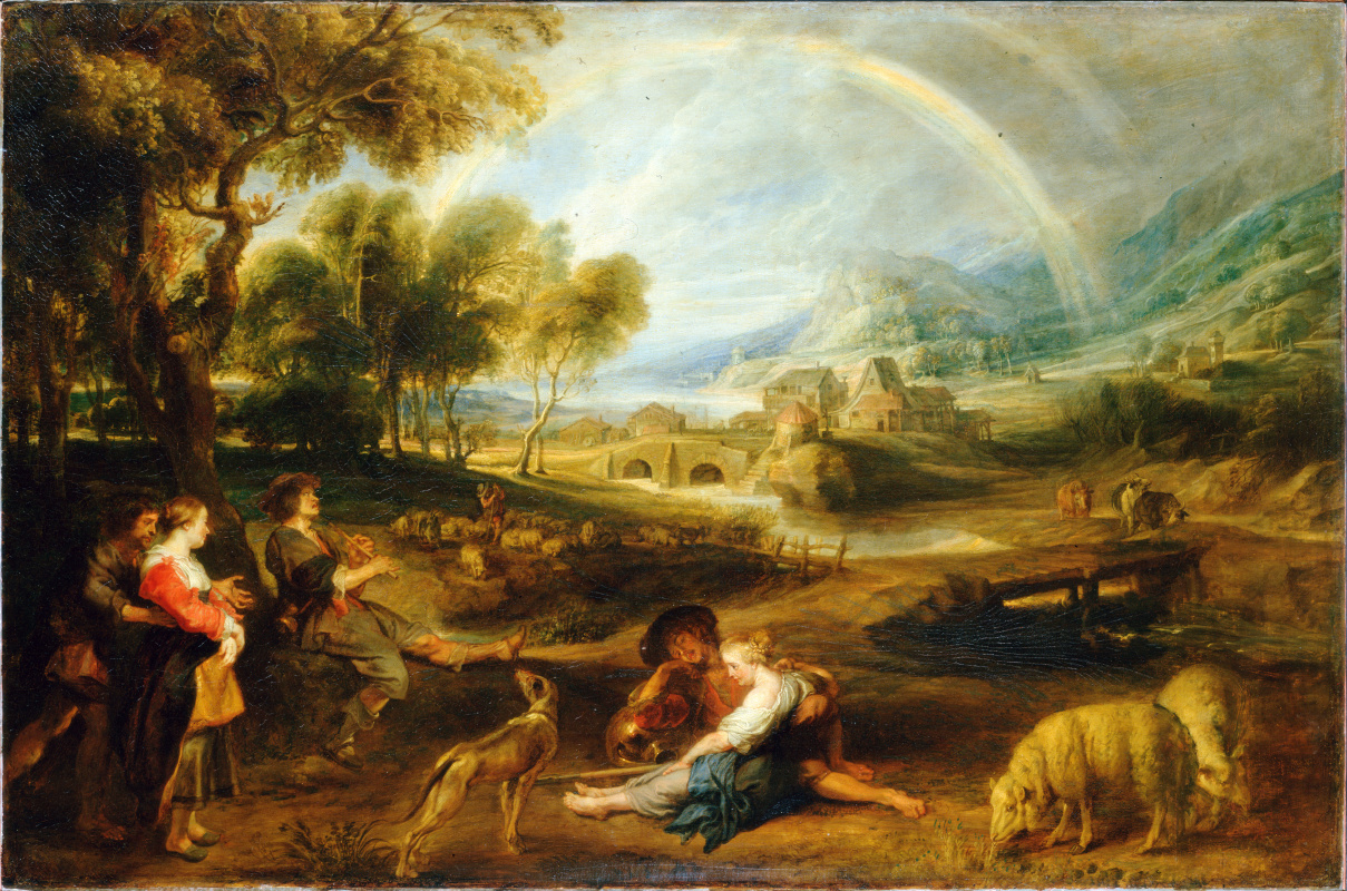 Peter Paul Rubens. Landscape with a rainbow