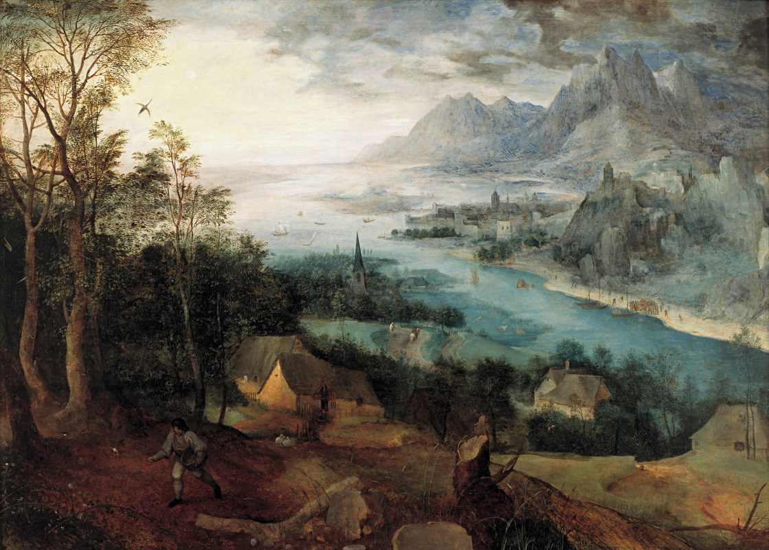 Pieter Bruegel The Elder. Landscape with the parable of the sower