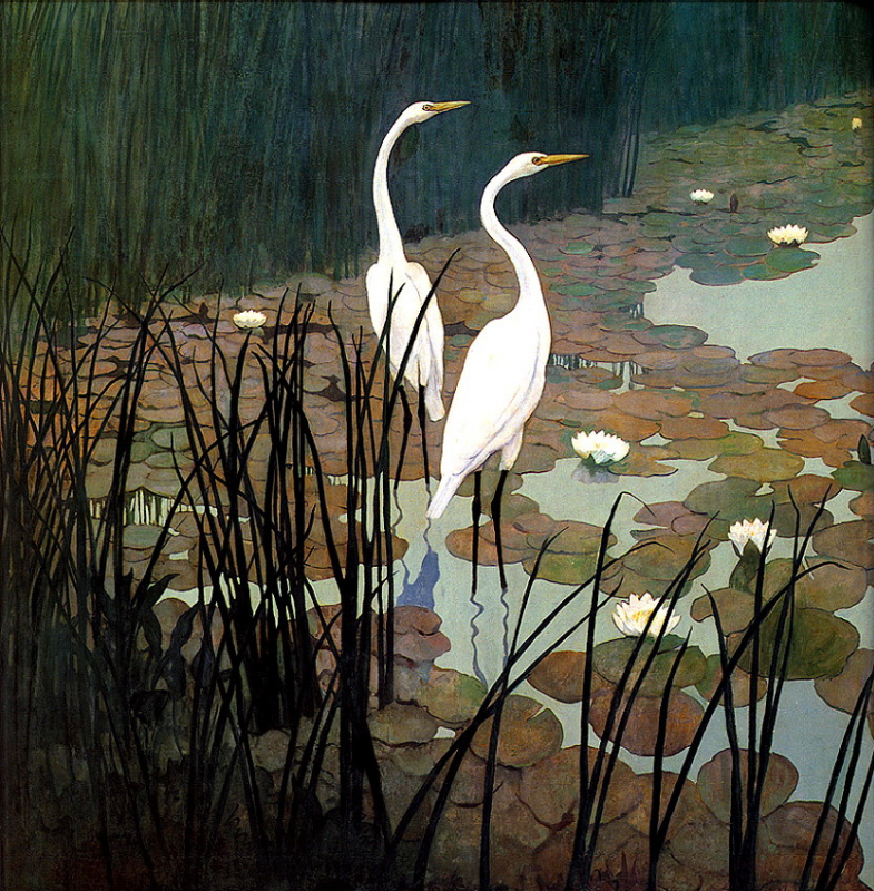 Newell Converse Wyeth. Egrets