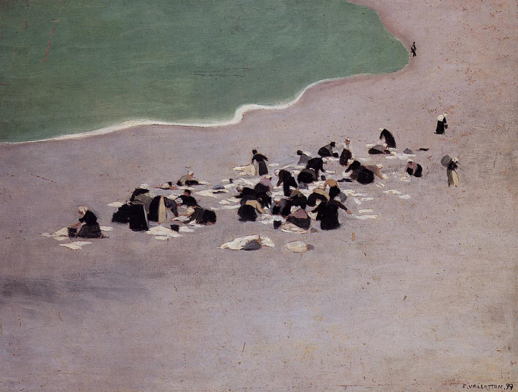 Felix Vallotton. Women washing on the beach