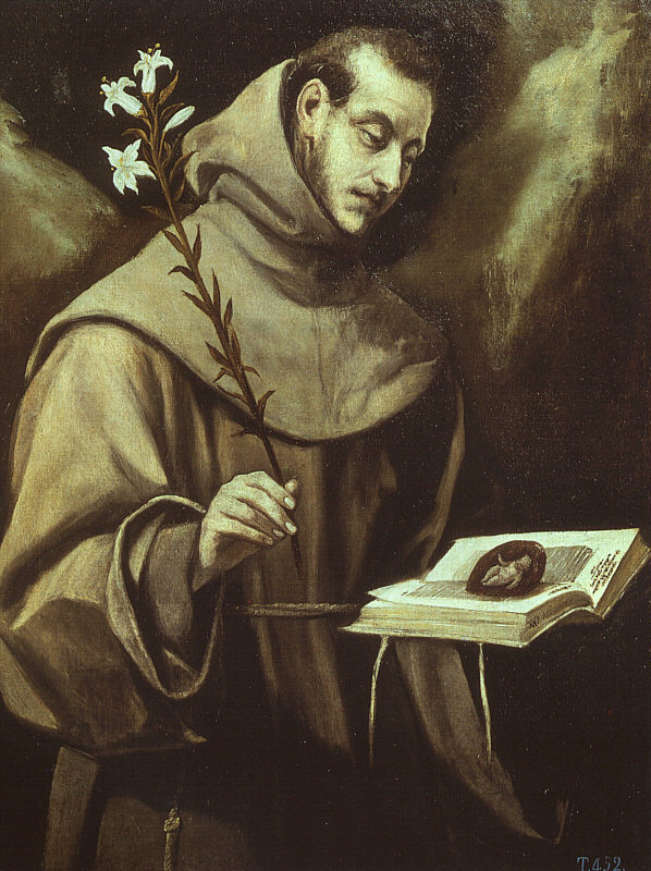 Domenico Theotokopoulos (El Greco). Saint Anthony Of Padua