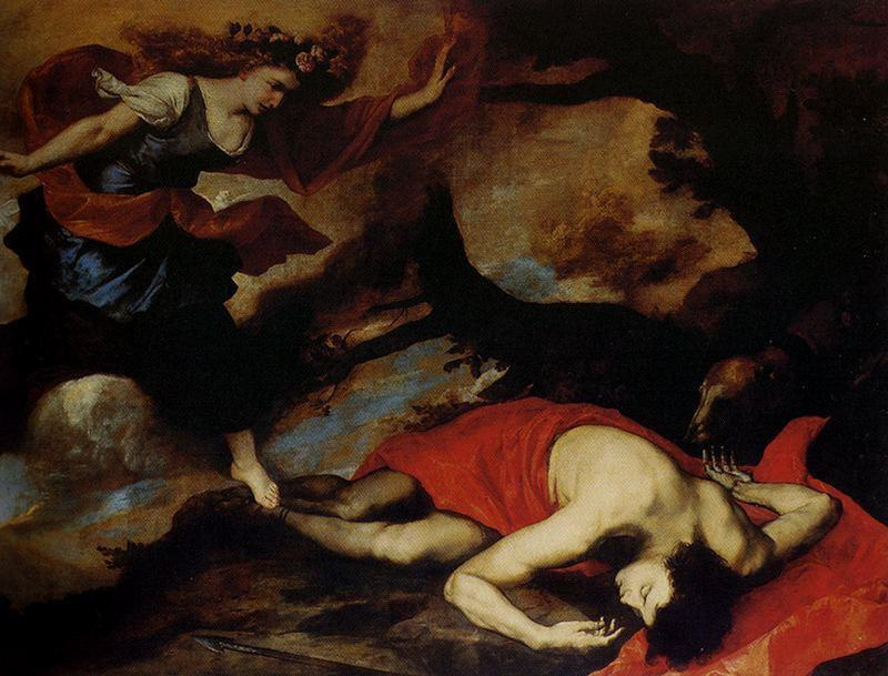 Jose de Ribera. Venus and Adonis