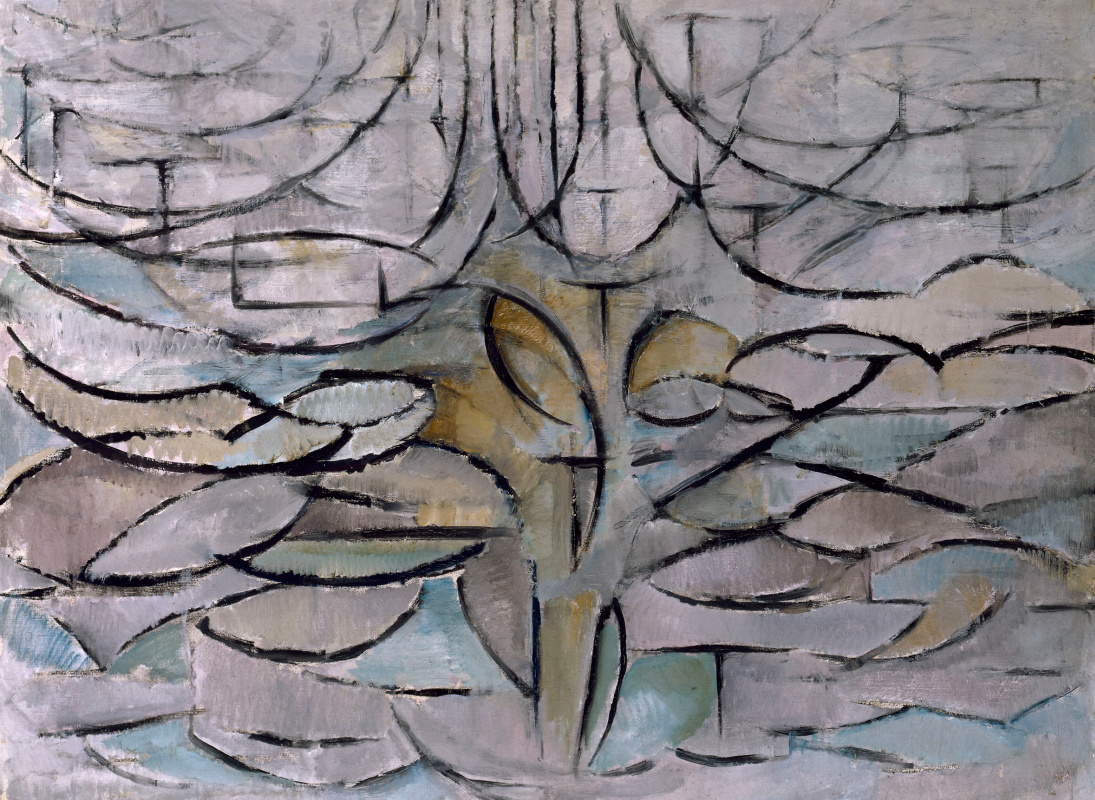 Piet Mondrian. Blühender Apfelbaum