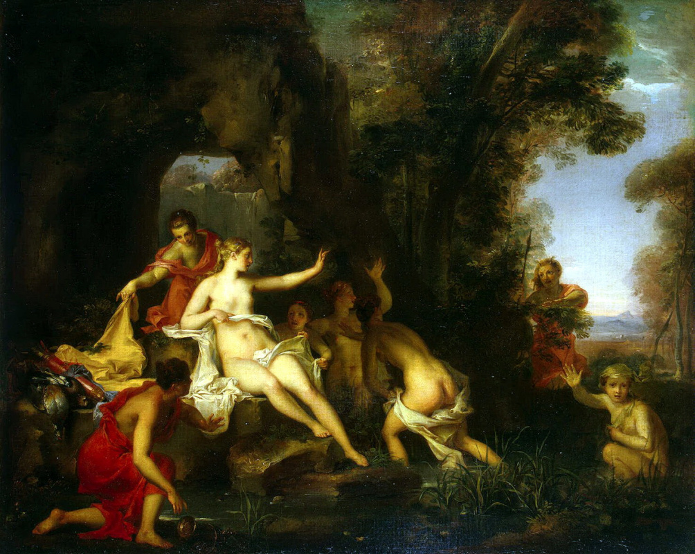 Louis Galloche. Diana and Actaeon