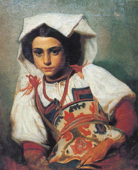 Pavel Petrovich Chistyakov. Giovannina. Porträt eines zehnjährigen Römers