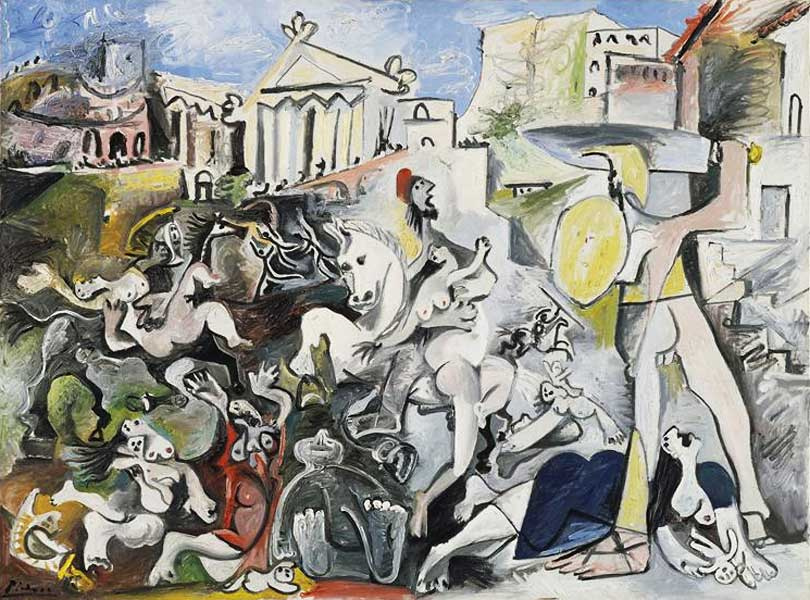 Pablo Picasso. The rape of the Sabine women