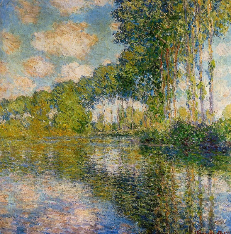 Claude Monet. Poplars on Epte