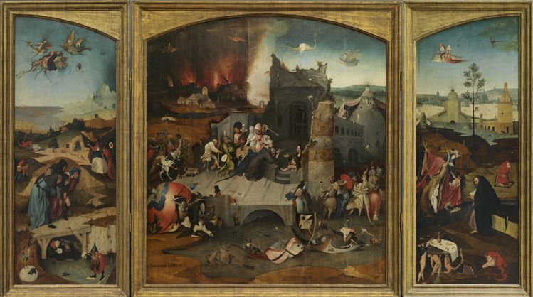 Anonymous followers Hieronymus Bosch. The temptation of St. Anthony