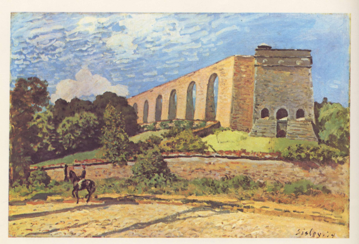 Alfred Sisley. Aqueduct in port-Marly