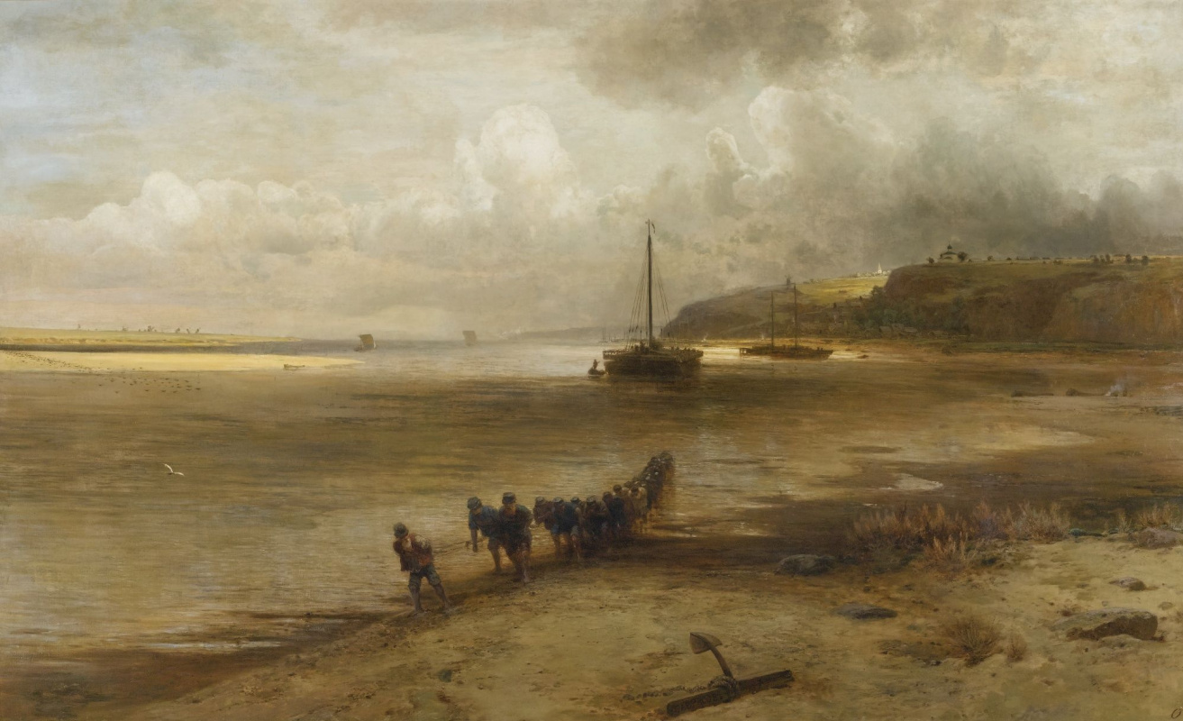 Alexey The Kondratyevich Savrasov. Volga en las cercanías de Yuryevets