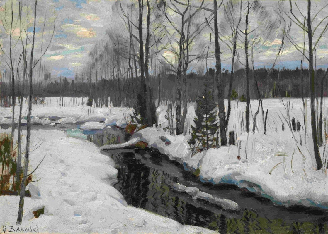 Stanislav Yulianovich Zhukovsky. The forest in winter