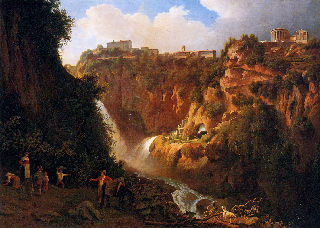 Abraham Tyrlink. Waterfall in Tivoli