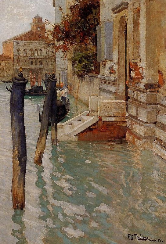 Frits Thaulow. On the Grand canal in Venice