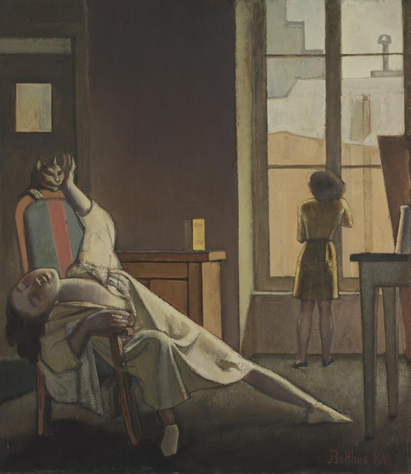 Four Thu Week, 1949, 85×98 cm by Balthus (Balthasar Klossovsky de
