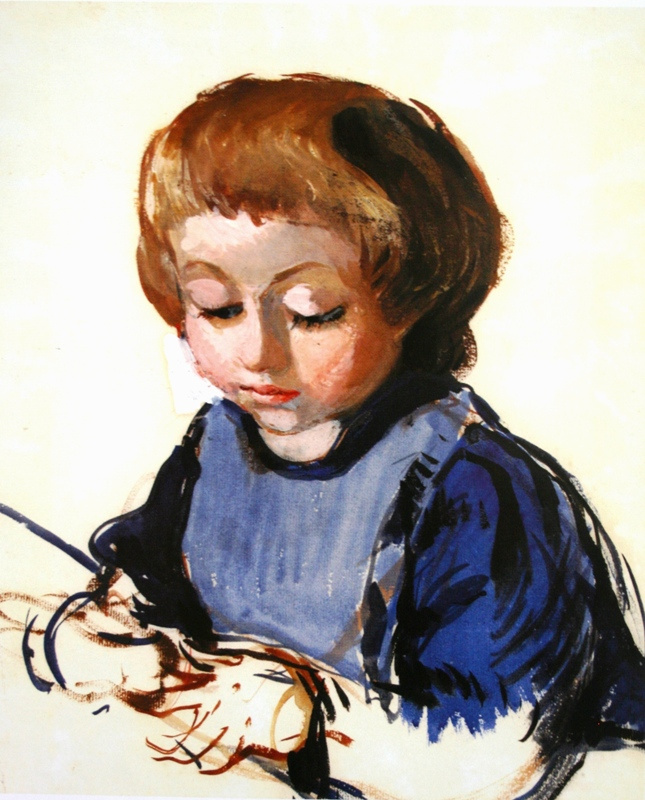 Zinaida Serebryakova. Shura Serebryakov在Neskuchny