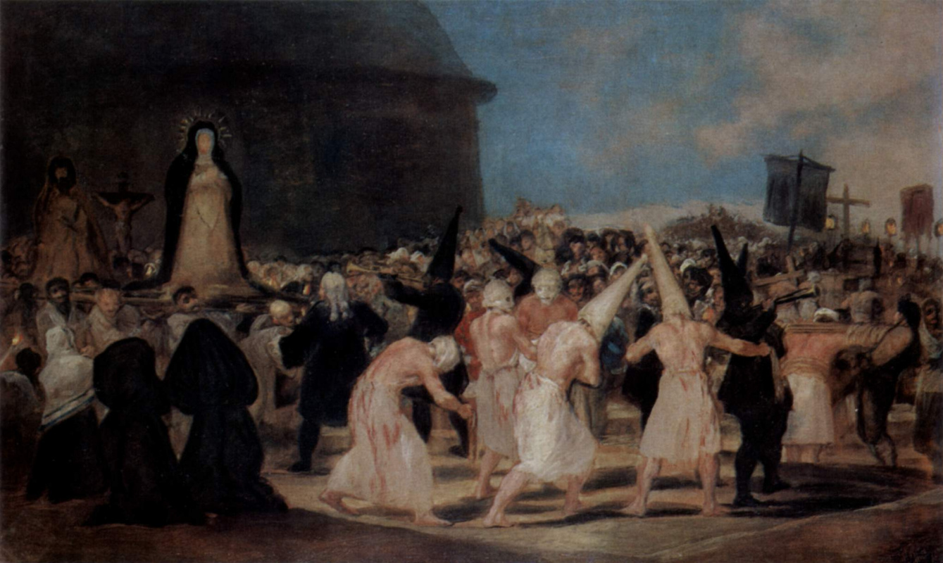 Francisco Goya. Procession of flagellants (bicaudata)