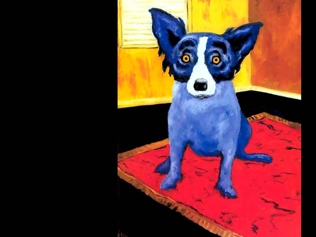 George Rodrigue. Blue собака001