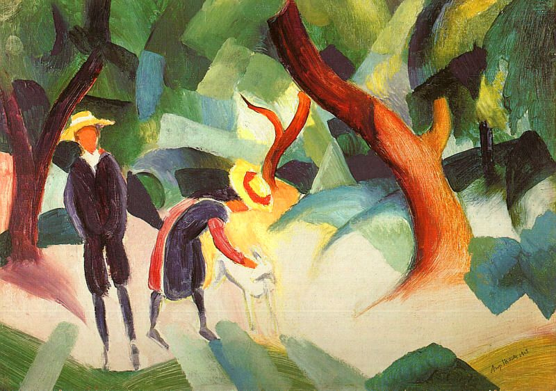 August Macke. In the woods
