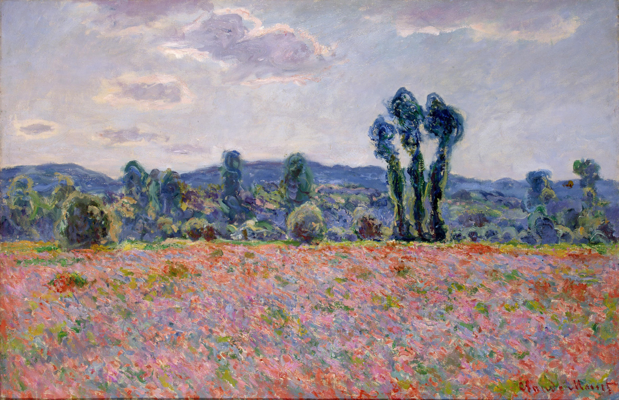 Claude Monet. Field of poppies at Giverny