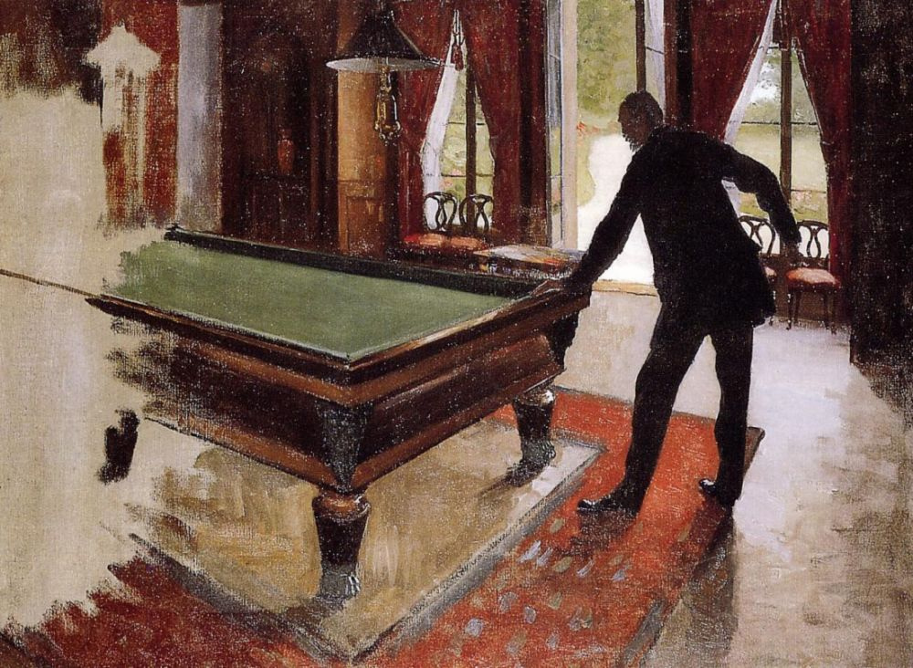 Gustave Caillebotte. Billiards