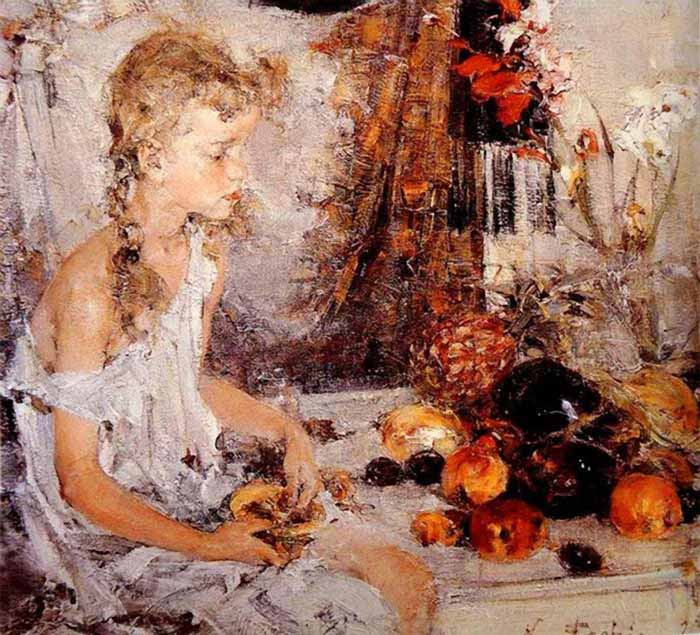 Nicolai Fechin. Ia with melon