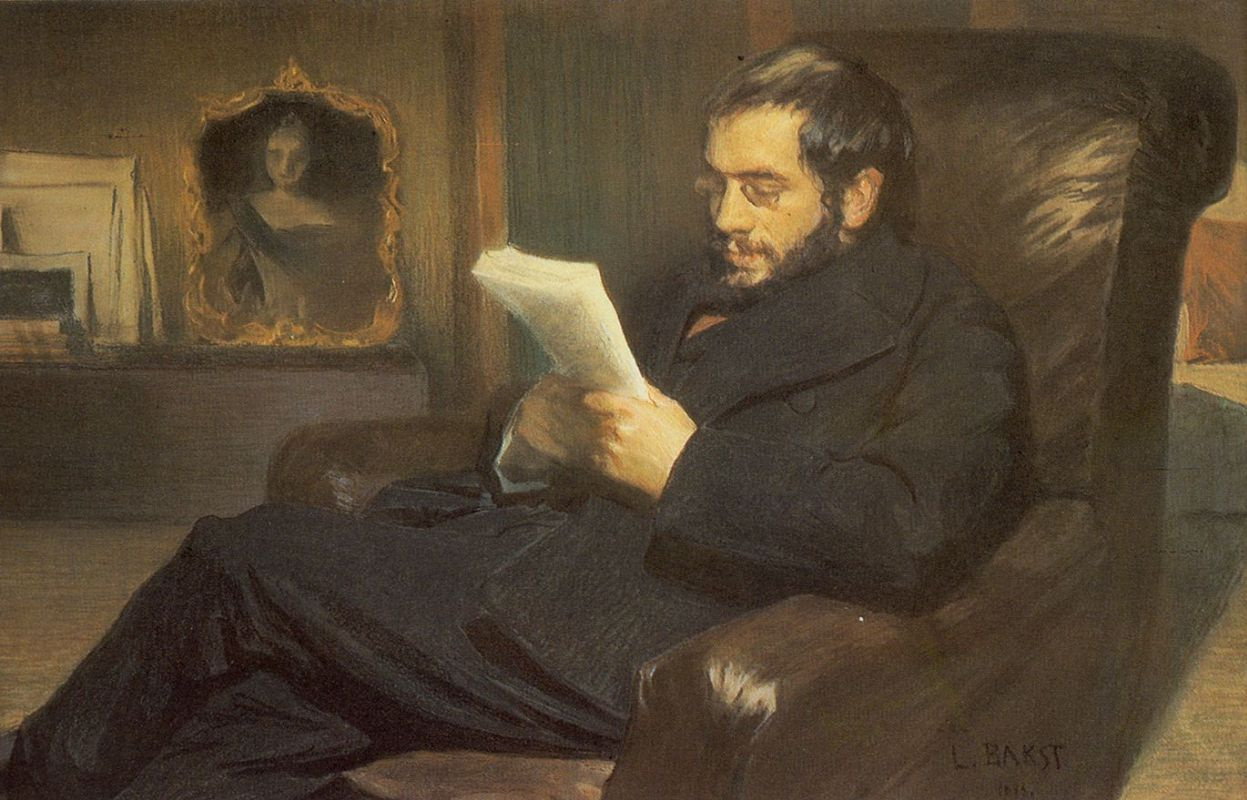 Lev (Leon) Bakst. Portrait of the artist, critic and art historian Alexander Benois