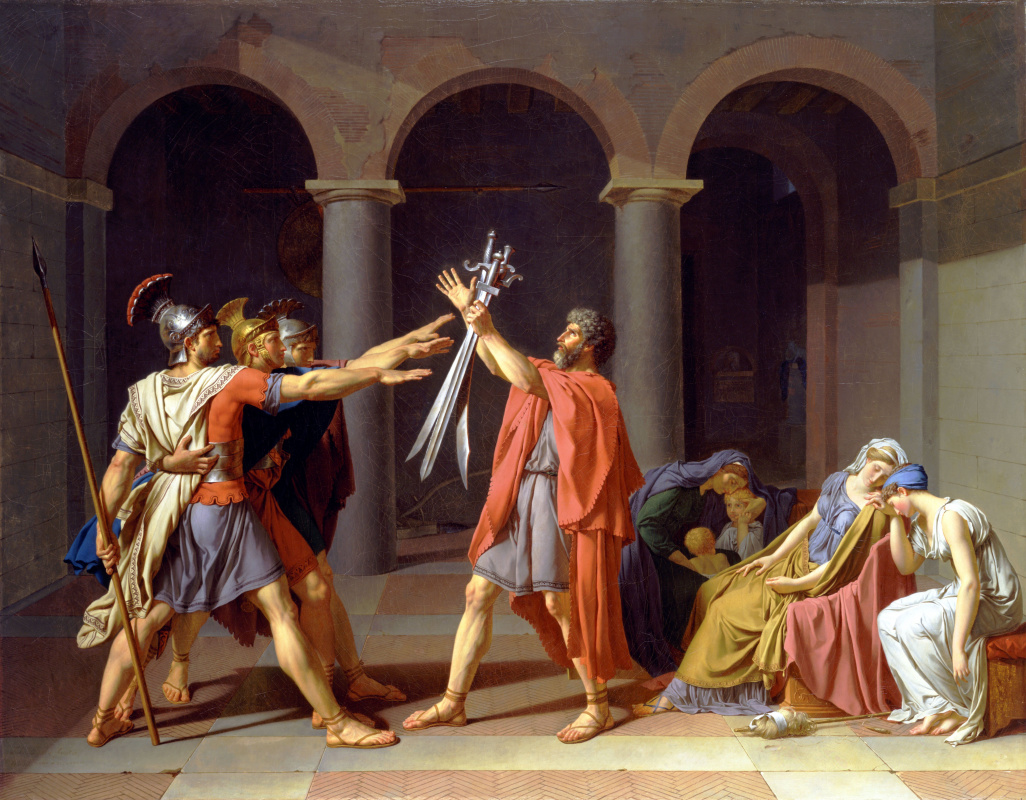 Jacques-Louis David. Oath Horatii