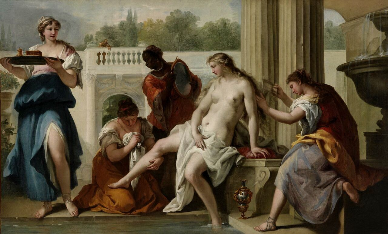 Sebastiano Ricci. Bathing Bathsheba