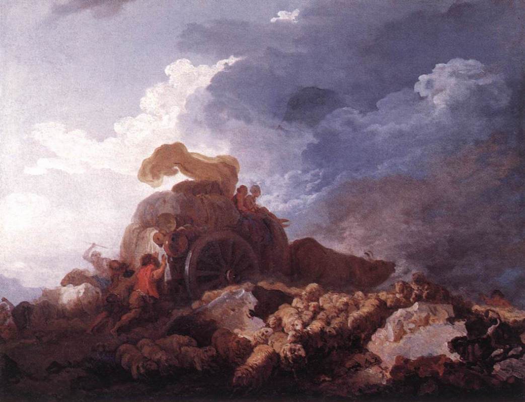 Jean-Honore Fragonard. The storm