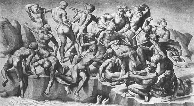 Michelangelo Buonarroti. The battle of Cascina